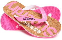 Superdry Kurken teenslippers met glitters