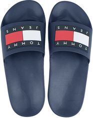 Tommy jeans slippers flag blauw II