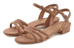 Sandalen Sandalette, zomerschoen met gevlochten bandjes VEGAN