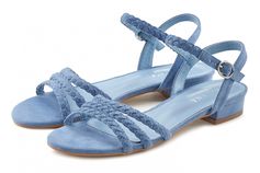 Sandalen Sandalette, zomerschoen met gevlochten bandjes VEGAN