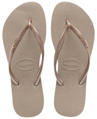 Dames teenslippers slim ros&eacute;goud
