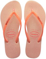 Dames teenslippers slim glitter iridescent roze