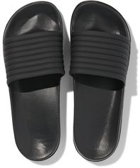 HEMA HEMA Dames Badslippers Met Ribbelband Zwart (zwart)