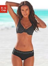 Lascana Beugelbikini met modieuze stippen