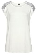 Lascana Strandshirt met paillettenbeleg