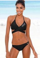 Venice Beach Triangelbikini met top in wikkel-look