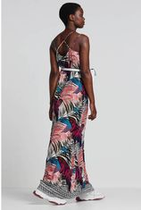 whkmp's beachwave maxi jurk met tropische print