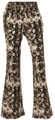 whkmp's beachwave palazzo broek met slangenprint beige/zwart