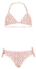 America Today Junior triangel bikini met all over print Luna wit/rood