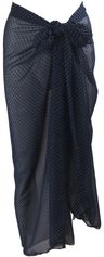 Donkerblauwe sarong met stippen print