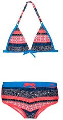Protest triangel bikini Anna JR met all over print blauw/rood