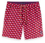 Scotch & Soda zwemshort met all over print rood/paars/wit