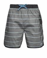 Protest gestreepte zwemshort Fireworks grijs/wit