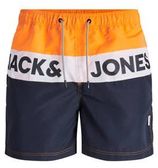 JACK & JONES JEANS INTELLIGENCE zwemshort Aruba oranje/donkerblauw