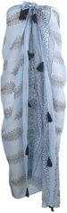 Lichtblauwe pareo met ornament motief