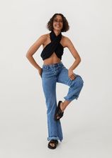 Sandalen met plateauzolen en knoop