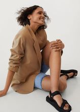 Plateausandalen met banden