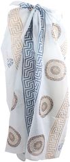 Mintgroene sarong met Griekse ornamenten print