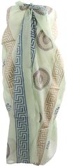 Lichtgroene sarong met Griekse ornamenten print