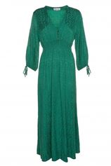 Maxi-jurk met print Maartje  groen
