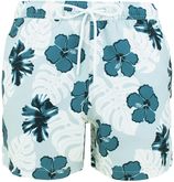 hawaii flowers short blauw