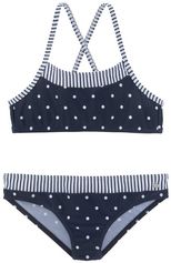s.Oliver RED LABEL Beachwear Bustierbikini Audrey Kids in stippen-strepenmix