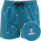 jongens zwemshort surfers blauw