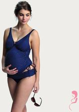 Petit Amour ZwangerschapsTankinitop Ava in mooi blauw/wit