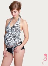 Sexy Petit Amour ZwangerschapsTankini Black/White