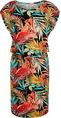 Jurk met tunnelkoord in de taille Alba Moda Multicolor