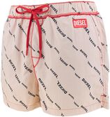 zwemshort mike all over logo beige