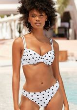 Lascana Bikinitop met beugels Powder van piqu&eacute;-structuurstof