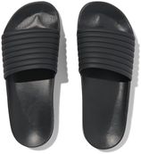 HEMA HEMA Dames Badslippers Met Ribbelband Zwart (zwart)