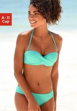 s.Oliver RED LABEL Beachwear Beugelbikini in bandeaumodel met ruches