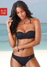 s.Oliver RED LABEL Beachwear Beugelbikini in bandeaumodel met ruches