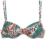 Venice Beach Bikinitop met beugels MAIA met dierenprint