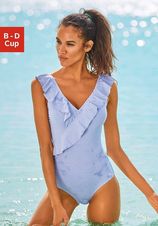 Lascana Badpak met draagvarianten en ruches-volants