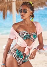 Venice Beach Beugelbikinitop in bandeaumodel MAIA met trendy animal-print
