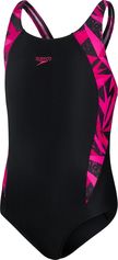 HyperBoom Splice Muscleback Zwart/Roze Meisjes Sportbadpak - Maat 176