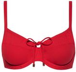 Niet-voorgevormde beugel bikinitop Scarlett rood