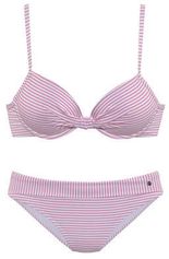 Voorgevormde beugel bikini roze/wit