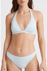 Voorgevormde halter bikini Marga lichtblauw/wit