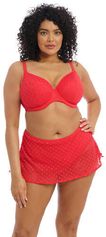 +size crochet bikinibroekje Bazaruto met rokje rood
