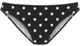 Bikinibroekje met textuur zwart/wit