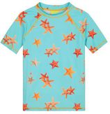 UV T-shirt Sea Star turquoise/oranje