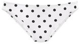 Bikinibroekje met textuur wit/zwart