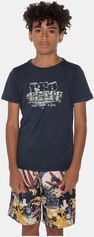 Prttieu Jr Surf T-Shirt Donkerblauw