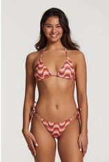 Reversible triangel bikini Liz roze/bruin/oranje