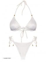 Semi-String Bikini White Texture
