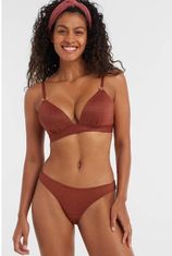 Bikinibroekje met lurex bruin